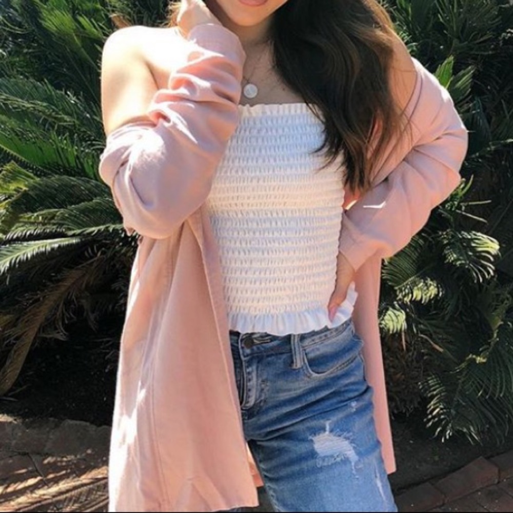 white stretchy crop top